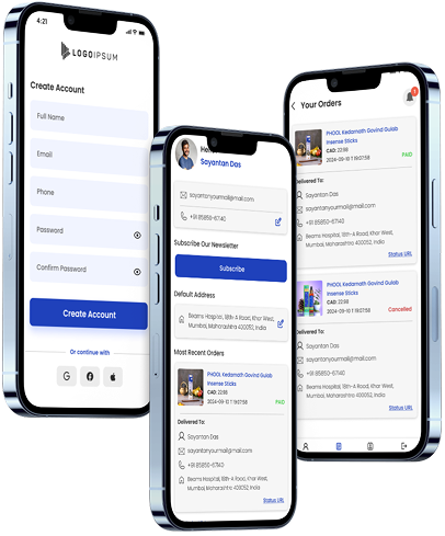 Phone showing delivery availability check